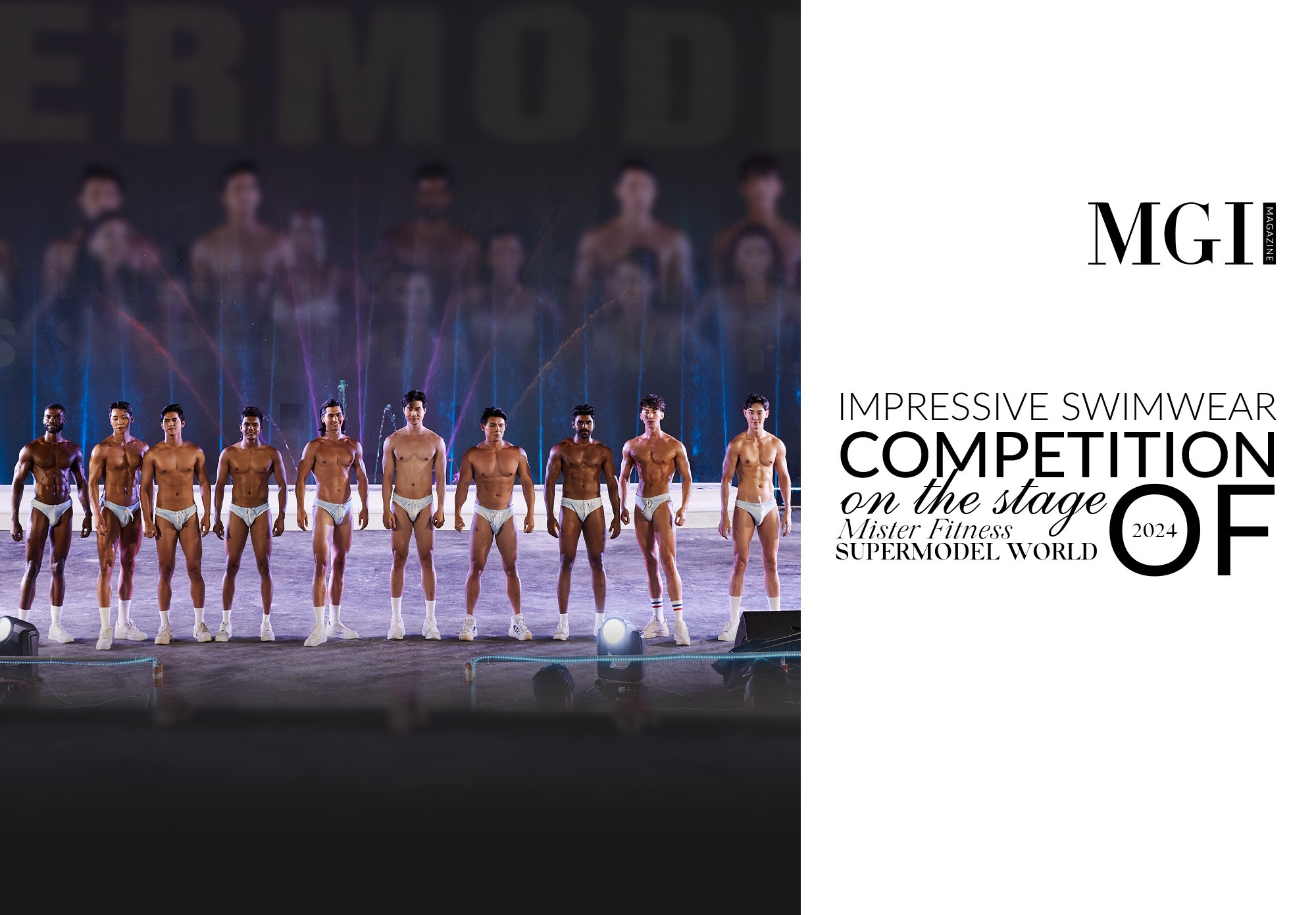Impressive Swimwear competition on the stage of Mister Fitness Supermodel World 2024
